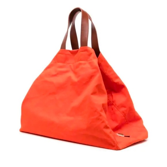 MAISON KITSUNE Orange Surf Drawstring Top Tote Bag - Picture 2 of 12